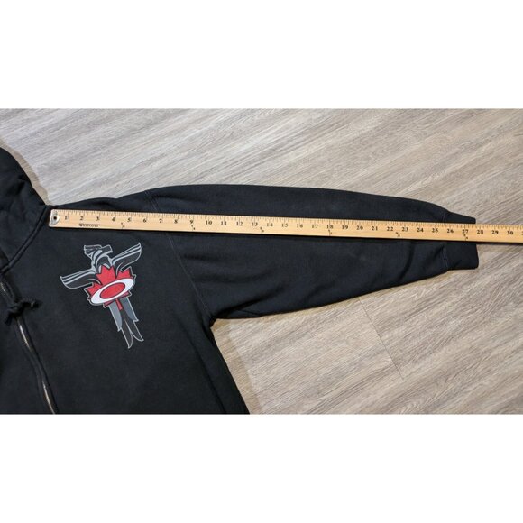 2010 Olympics Oakley Totem Canada Native Hoodie Size Medium Vintage Rare - Picture 11 of 12